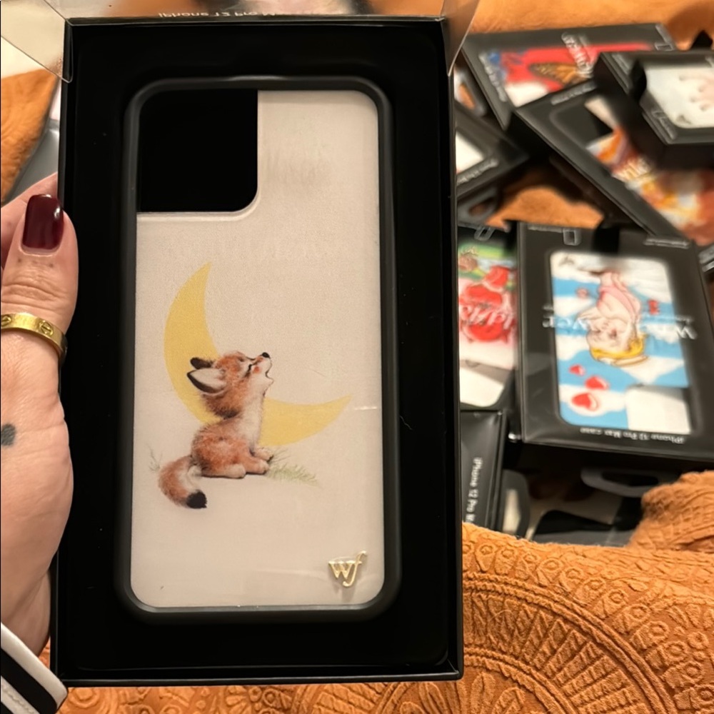 Wildflowers Fox Moon Phone Case